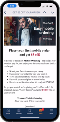 Automated Messaging And Transact Mobile Ordering Satisfies Students ...